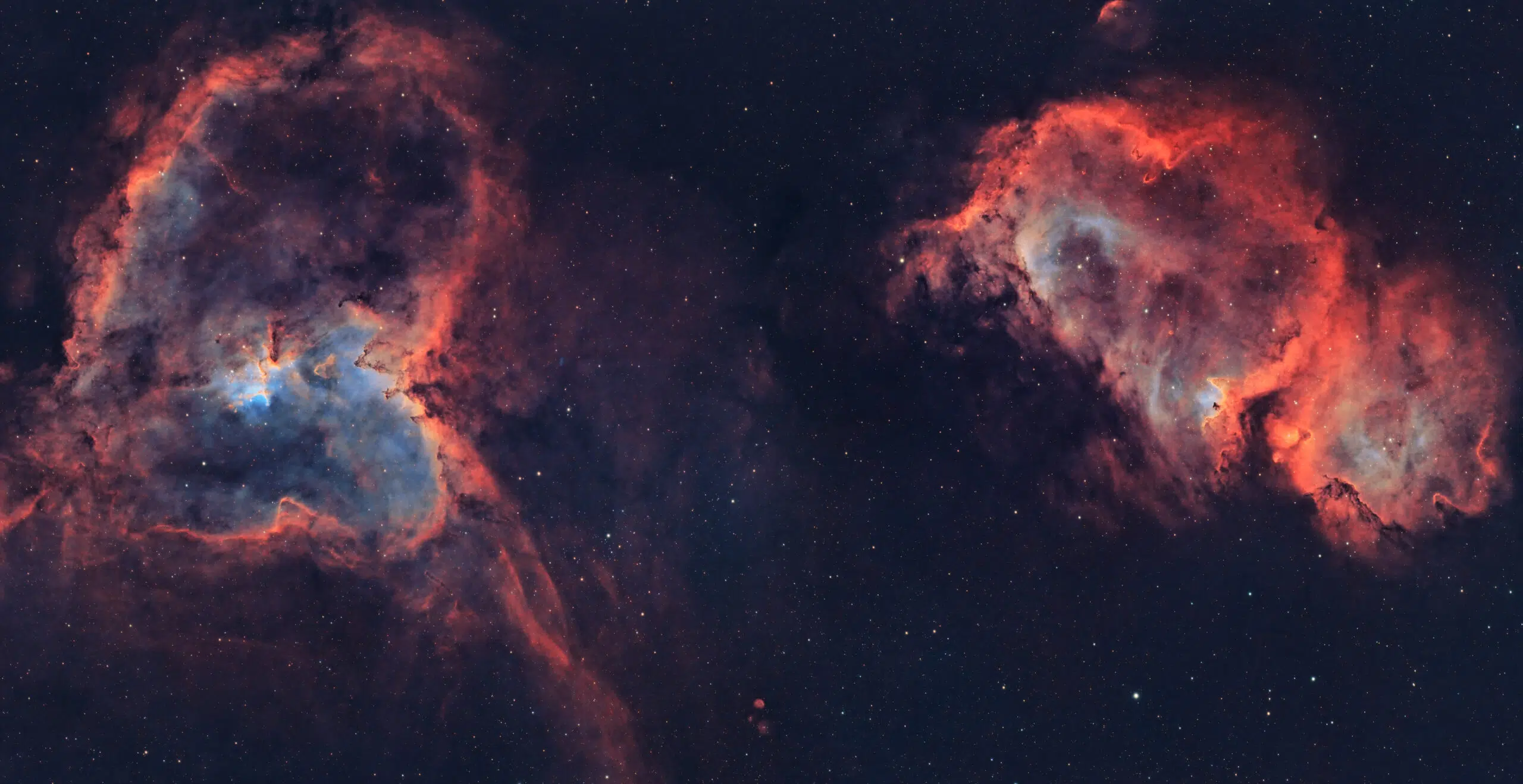 The Heart & Soul Nebula Mosaic by Kevin Fitzpatrick, 2023-2024