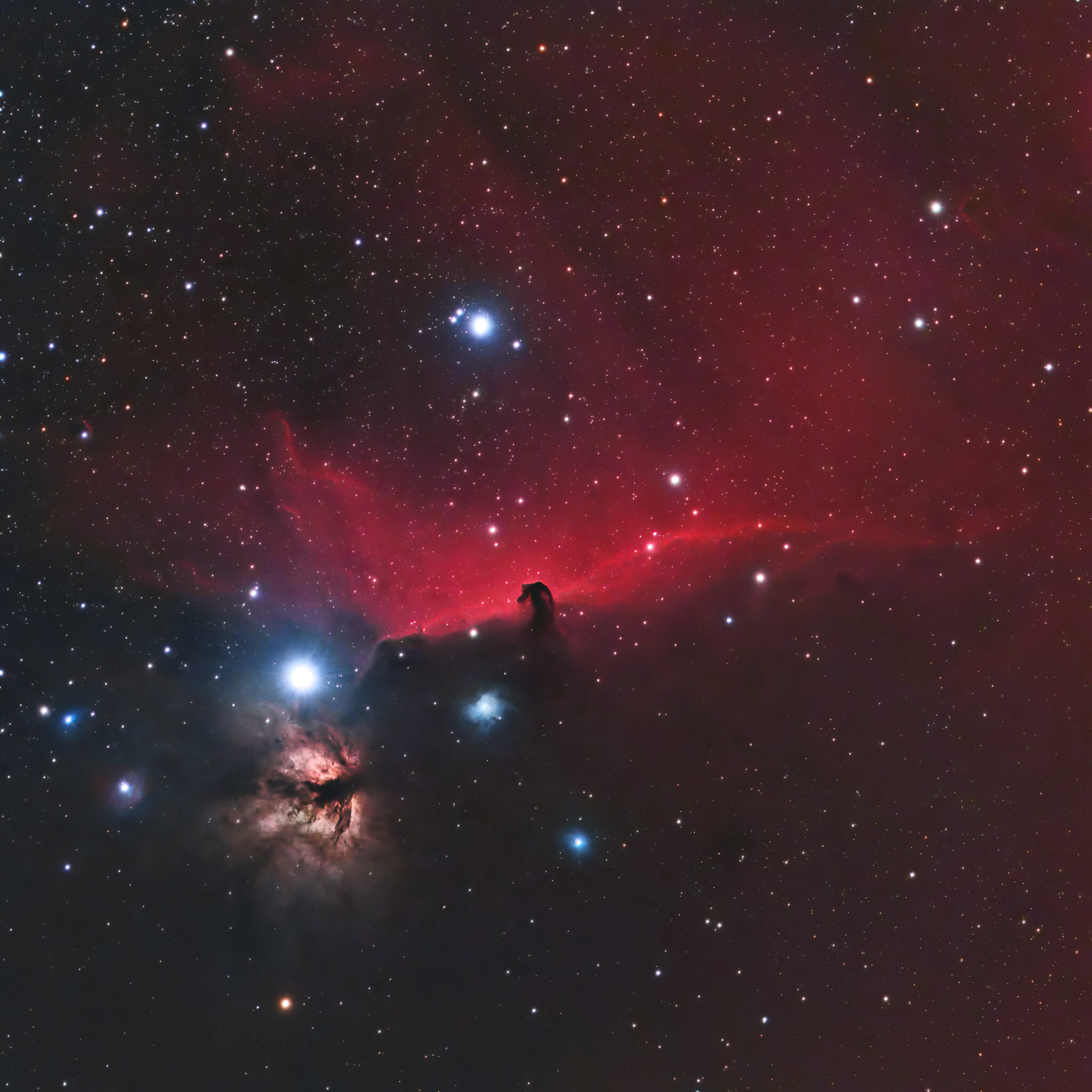 The Horsehead and Flame Nebula