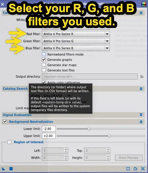 Spectrophotometric Color Calibration - Selecting your RGB filters