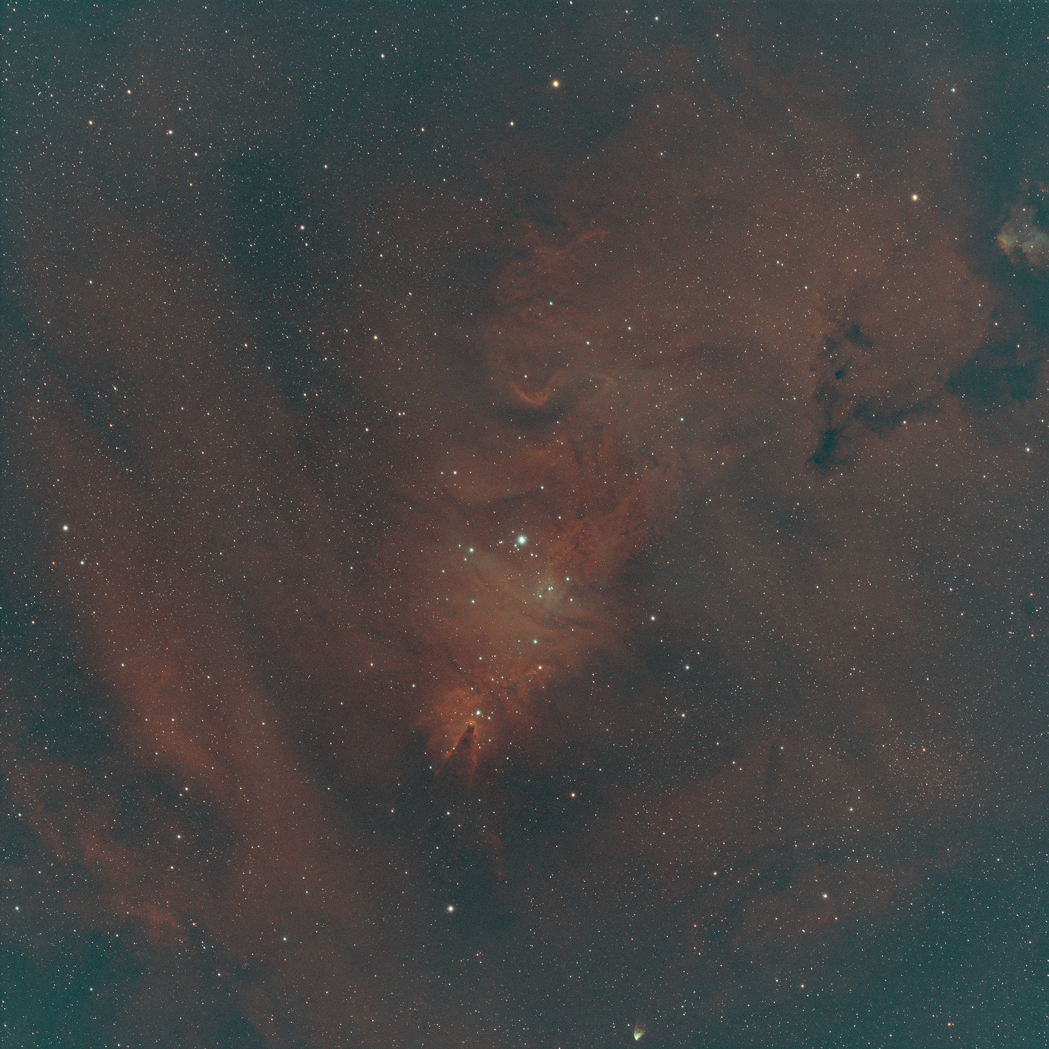 Dynamic Narrowband Image when first combined without luminance added in.